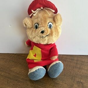 Vintage 1983 Alvin And The Chipmunks Plush Doll 11" Bagdasarian CBS Toys